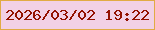 文字の大きさ：1、枠の色：e1ab43、背景の色：f2d1e5、文字の色：931201 無料ブログパーツのブログ時計