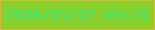 文字の大きさ：1、枠の色：e1b341、背景の色：89d02a、文字の色：30ed8b 無料ブログパーツのブログ時計