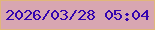 文字の大きさ：4、枠の色：e1b67a、背景の色：d8a6b1、文字の色：3504af 無料ブログパーツのブログ時計