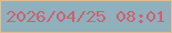 文字の大きさ：4、枠の色：e1bd8f、背景の色：90b0bc、文字の色：ca6272 無料ブログパーツのブログ時計