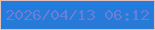 文字の大きさ：4、枠の色：e1c1ba、背景の色：267ad8、文字の色：6a7dd8 無料ブログパーツのブログ時計