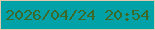 文字の大きさ：2、枠の色：e1c7ae、背景の色：01a2a7、文字の色：3a692a 無料ブログパーツのブログ時計