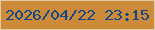 文字の大きさ：2、枠の色：e1cba4、背景の色：cd8b3a、文字の色：104788 無料ブログパーツのブログ時計