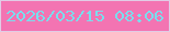 文字の大きさ：2、枠の色：e1cce5、背景の色：f374b2、文字の色：79deee 無料ブログパーツのブログ時計