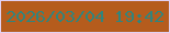 文字の大きさ：5、枠の色：e1d1f3、背景の色：b55c1d、文字の色：32847c 無料ブログパーツのブログ時計