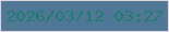 文字の大きさ：5、枠の色：e1d8df、背景の色：507796、文字の色：1d7b6f 無料ブログパーツのブログ時計