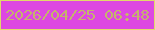 文字の大きさ：2、枠の色：e1da6b、背景の色：dd48e2、文字の色：c5b46b 無料ブログパーツのブログ時計