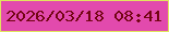 文字の大きさ：2、枠の色：e1e45e、背景の色：e24aad、文字の色：720513 無料ブログパーツのブログ時計