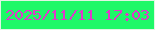 文字の大きさ：5、枠の色：e1f5e4、背景の色：1ef868、文字の色：e039ca 無料ブログパーツのブログ時計