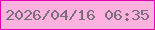 文字の大きさ：1、枠の色：e200b0、背景の色：fcb1de、文字の色：766f79 無料ブログパーツのブログ時計