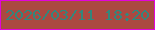 文字の大きさ：2、枠の色：e204db、背景の色：ab4941、文字の色：32877c 無料ブログパーツのブログ時計