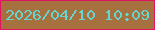 文字の大きさ：2、枠の色：e21461、背景の色：a6713f、文字の色：67d4d0 無料ブログパーツのブログ時計