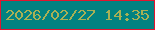 文字の大きさ：1、枠の色：e2152f、背景の色：028281、文字の色：a9b055 無料ブログパーツのブログ時計