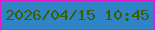 文字の大きさ：3、枠の色：e219cb、背景の色：2e84c5、文字の色：3d5d01 無料ブログパーツのブログ時計
