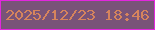 文字の大きさ：5、枠の色：e227dd、背景の色：795378、文字の色：d6845d 無料ブログパーツのブログ時計