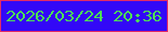 文字の大きさ：2、枠の色：e22c65、背景の色：3308f7、文字の色：4ce056 無料ブログパーツのブログ時計