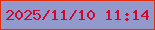 文字の大きさ：4、枠の色：e22e0b、背景の色：919acb、文字の色：d4062e 無料ブログパーツのブログ時計