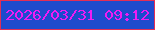 文字の大きさ：2、枠の色：e22e56、背景の色：1e4bcd、文字の色：ef1cf3 無料ブログパーツのブログ時計