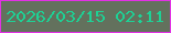 文字の大きさ：3、枠の色：e231e4、背景の色：63715d、文字の色：1ed195 無料ブログパーツのブログ時計