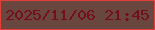 文字の大きさ：3、枠の色：e23f39、背景の色：69473e、文字の色：740d1c 無料ブログパーツのブログ時計
