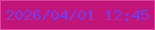 文字の大きさ：4、枠の色：e2409e、背景の色：c2157a、文字の色：783bea 無料ブログパーツのブログ時計