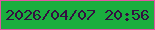 文字の大きさ：2、枠の色：e255a3、背景の色：1aae3e、文字の色：340e41 無料ブログパーツのブログ時計