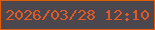 文字の大きさ：3、枠の色：e25d09、背景の色：4b474f、文字の色：e15926 無料ブログパーツのブログ時計