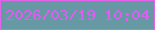 文字の大きさ：4、枠の色：e262ea、背景の色：6699a4、文字の色：e05df3 無料ブログパーツのブログ時計