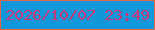 文字の大きさ：4、枠の色：e26744、背景の色：1198da、文字の色：c43977 無料ブログパーツのブログ時計