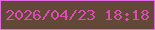 文字の大きさ：2、枠の色：e269e1、背景の色：614837、文字の色：dd4cb0 無料ブログパーツのブログ時計