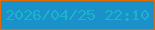 文字の大きさ：4、枠の色：e26a00、背景の色：1a91c8、文字の色：1cb3cc 無料ブログパーツのブログ時計