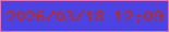 文字の大きさ：3、枠の色：e273b5、背景の色：4b43e3、文字の色：c52a08 無料ブログパーツのブログ時計