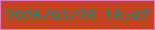 文字の大きさ：2、枠の色：e277c3、背景の色：c5431f、文字の色：0c8c79 無料ブログパーツのブログ時計