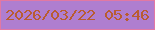 文字の大きさ：5、枠の色：e278a3、背景の色：af7ed0、文字の色：b95c30 無料ブログパーツのブログ時計