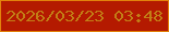 文字の大きさ：1、枠の色：e2820c、背景の色：b41a00、文字の色：c27e16 無料ブログパーツのブログ時計