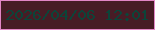 文字の大きさ：4、枠の色：e286c6、背景の色：471c25、文字の色：0c4439 無料ブログパーツのブログ時計