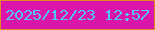 文字の大きさ：1、枠の色：e28926、背景の色：db15aa、文字の色：52c7f6 無料ブログパーツのブログ時計