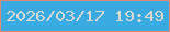 文字の大きさ：3、枠の色：e28976、背景の色：3aabe1、文字の色：d9d9d4 無料ブログパーツのブログ時計