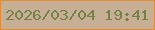 文字の大きさ：4、枠の色：e28c33、背景の色：c7af95、文字の色：748245 無料ブログパーツのブログ時計