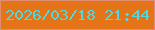 文字の大きさ：1、枠の色：e28e6e、背景の色：e57419、文字の色：4fd8dd 無料ブログパーツのブログ時計