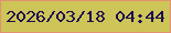文字の大きさ：1、枠の色：e29071、背景の色：cdc557、文字の色：1e0d50 無料ブログパーツのブログ時計