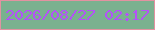 文字の大きさ：3、枠の色：e292a1、背景の色：7ab18f、文字の色：b451f8 無料ブログパーツのブログ時計