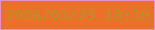 文字の大きさ：5、枠の色：e292c9、背景の色：eb702b、文字の色：b59320 無料ブログパーツのブログ時計