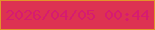 文字の大きさ：4、枠の色：e2932a、背景の色：dd3252、文字の色：d71b6f 無料ブログパーツのブログ時計