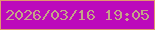 文字の大きさ：4、枠の色：e2966f、背景の色：bc0abb、文字の色：c5a388 無料ブログパーツのブログ時計