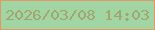 文字の大きさ：4、枠の色：e29967、背景の色：a1d5a3、文字の色：a1a66f 無料ブログパーツのブログ時計