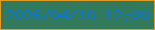 文字の大きさ：5、枠の色：e29a22、背景の色：337a5c、文字の色：0c78d1 無料ブログパーツのブログ時計