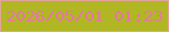 文字の大きさ：3、枠の色：e2a399、背景の色：b1b723、文字の色：e775a8 無料ブログパーツのブログ時計