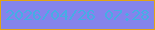 文字の大きさ：1、枠の色：e2a414、背景の色：8484ec、文字の色：46ade4 無料ブログパーツのブログ時計