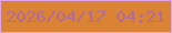 文字の大きさ：3、枠の色：e2a4e8、背景の色：db8335、文字の色：b26a97 無料ブログパーツのブログ時計